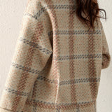 Chanel-Style Lapel Short Wool Coat