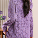 Hollow Lace Long Sleeve T-Shirt