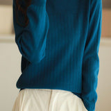 Half Turtleneck Jacquard Sweater Knit Base