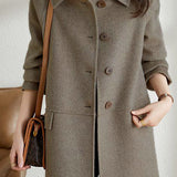 Mid-Length Wool Coat