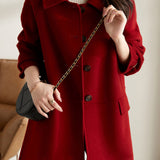 Mid-Length Wool Coat