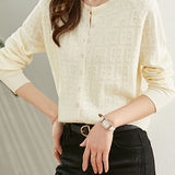 Lightweight Solid Color Knit Cardigan