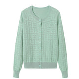 Lightweight Solid Color Knit Cardigan