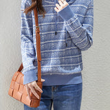 Loose-Fit Hooded Knit Sweater