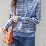 Loose-Fit Hooded Knit Sweater