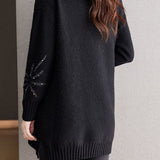 Fashion Beaded V-Neck Sweater