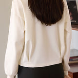 Minimalist Solid Color Sweatshirt