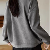 Slit Loose Fit Casual Hoodie