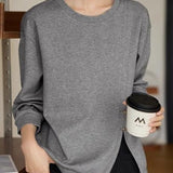 Slit Loose Fit Casual Hoodie