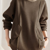 Turtleneck Woolen Sweatshirt