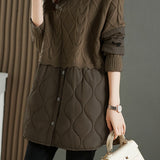 Loose-Fitting Layered Quilted Top