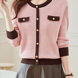 Color-blocked Chanel-style Knit Sweater