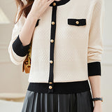 Color-blocked Chanel-style Knit Sweater