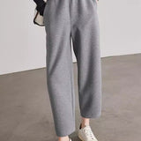 Casual Cropped Sports Scythe Pants