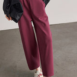 Casual Cropped Sports Scythe Pants