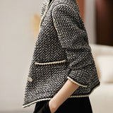 Chanel-Inspired Boucle Double-Breasted Jackets