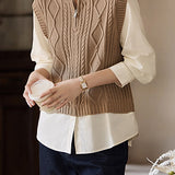 Layered Look Round Neck Shirt with Faux Two-Piece Design