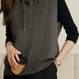 Retro Classic Hooded Knitted Vest