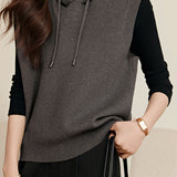 Retro Classic Hooded Knitted Vest