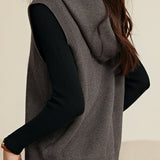 Retro Classic Hooded Knitted Vest