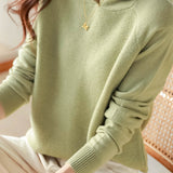 Minimalist Solid Color Hooded Sweatshirt