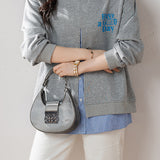 Loose Grey Faux Two-Piece Hoodie