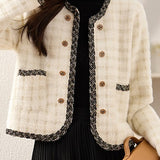 Cropped Chic Knitted Cardigan