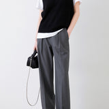 Loose Casual Straight-Leg Trousers