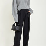 Loose Casual Straight-Leg Trousers