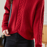 Round-neck Hollow Knitted Top