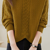 Round-neck Hollow Knitted Top