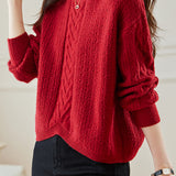 Round-neck Hollow Knitted Top