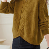 Round-neck Hollow Knitted Top