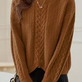 Round-neck Hollow Knitted Top