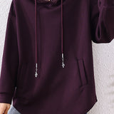 Lace hooded sweatshirt