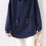 Lace hooded sweatshirt