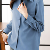 All-match Korean-style long-sleeved shirt