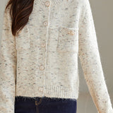 Chanel-style short knitted cardigan