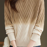 Half-high collar knitted base layer shirt with hidden pattern