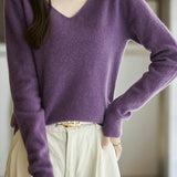 Solid-color versatile knitted shirt