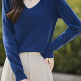 Solid-color versatile knitted shirt