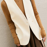 Sleeveless vest suit jacket