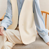 Sleeveless vest suit jacket