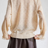 High-necklace knitted bottoming sweater