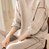 Leisure commuting hoodie set