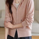 Elegant wool knitted cardigan