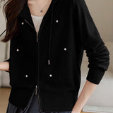 Elegant wool knitted cardigan