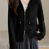 Elegant wool knitted cardigan