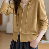 Elegant wool knitted cardigan