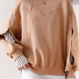 Irregular dividing line sweatshirt